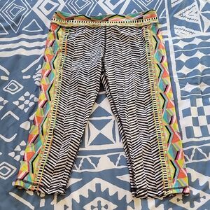 Multicolor Geometric Women's Leggings